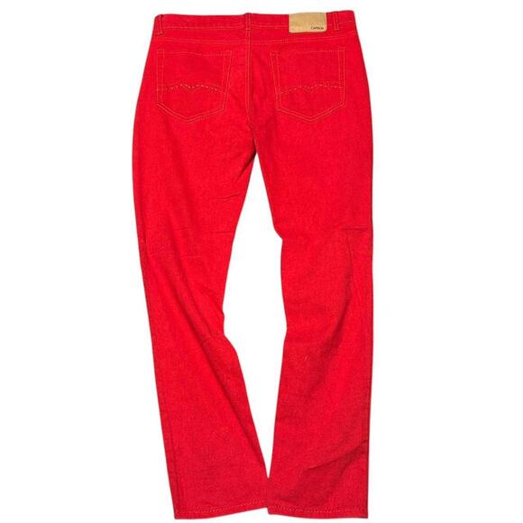 Red vintage carbon straight leg pants - Picture 1 of 2